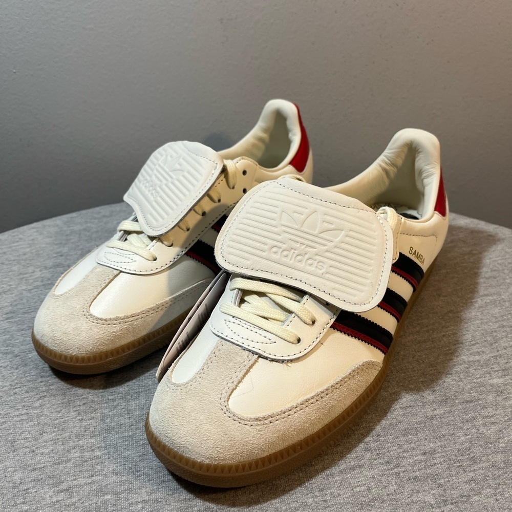 Adidas Original Sambas LT White With Red Tabs Men’s Shoe Size 9.5 JQ5124 - Picture 9 of 11